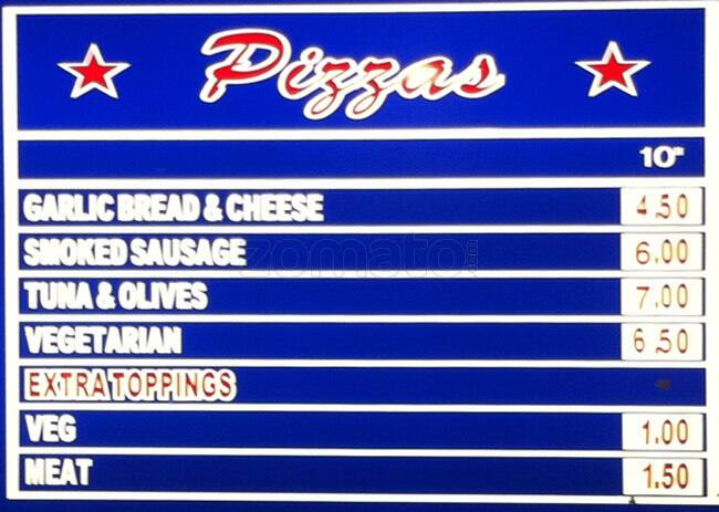 Deep Sea menu