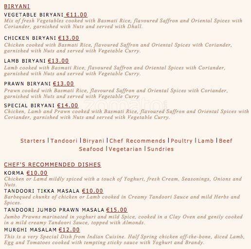 Surma menu