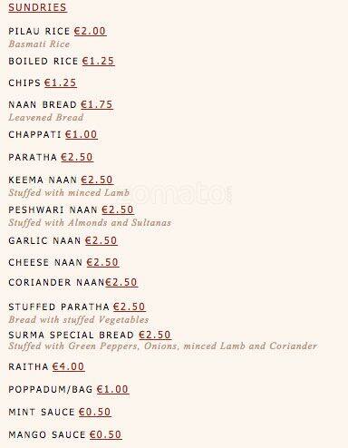 Surma menu