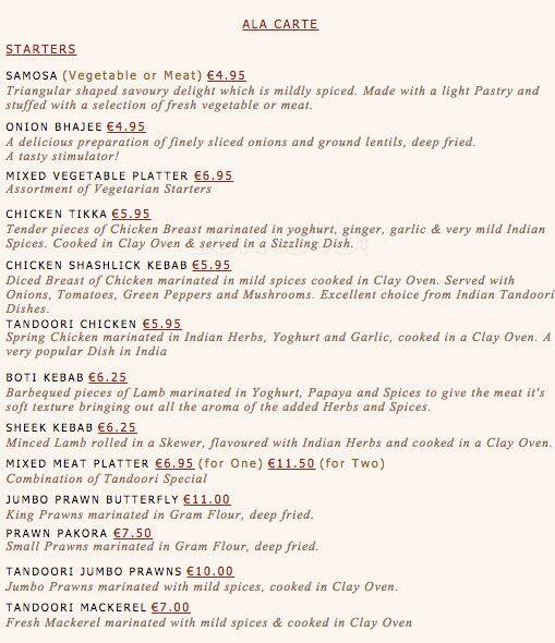 Surma menu