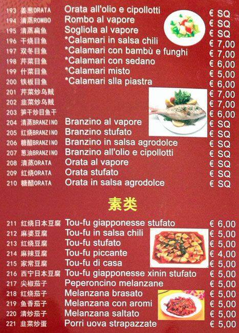 Menu di Bellavista 