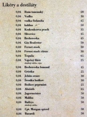 Sport menu