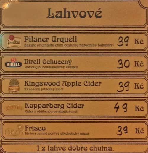 Sport menu