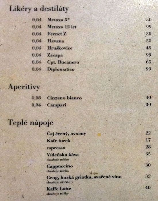 Sport menu