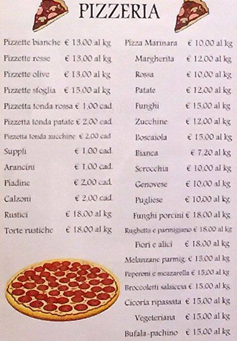 Menu di Voglia Di Pane 