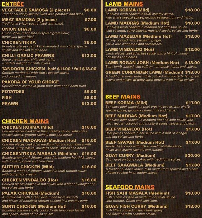 Green Coriander Menu, Menu for Green Coriander, Ballajura, Perth