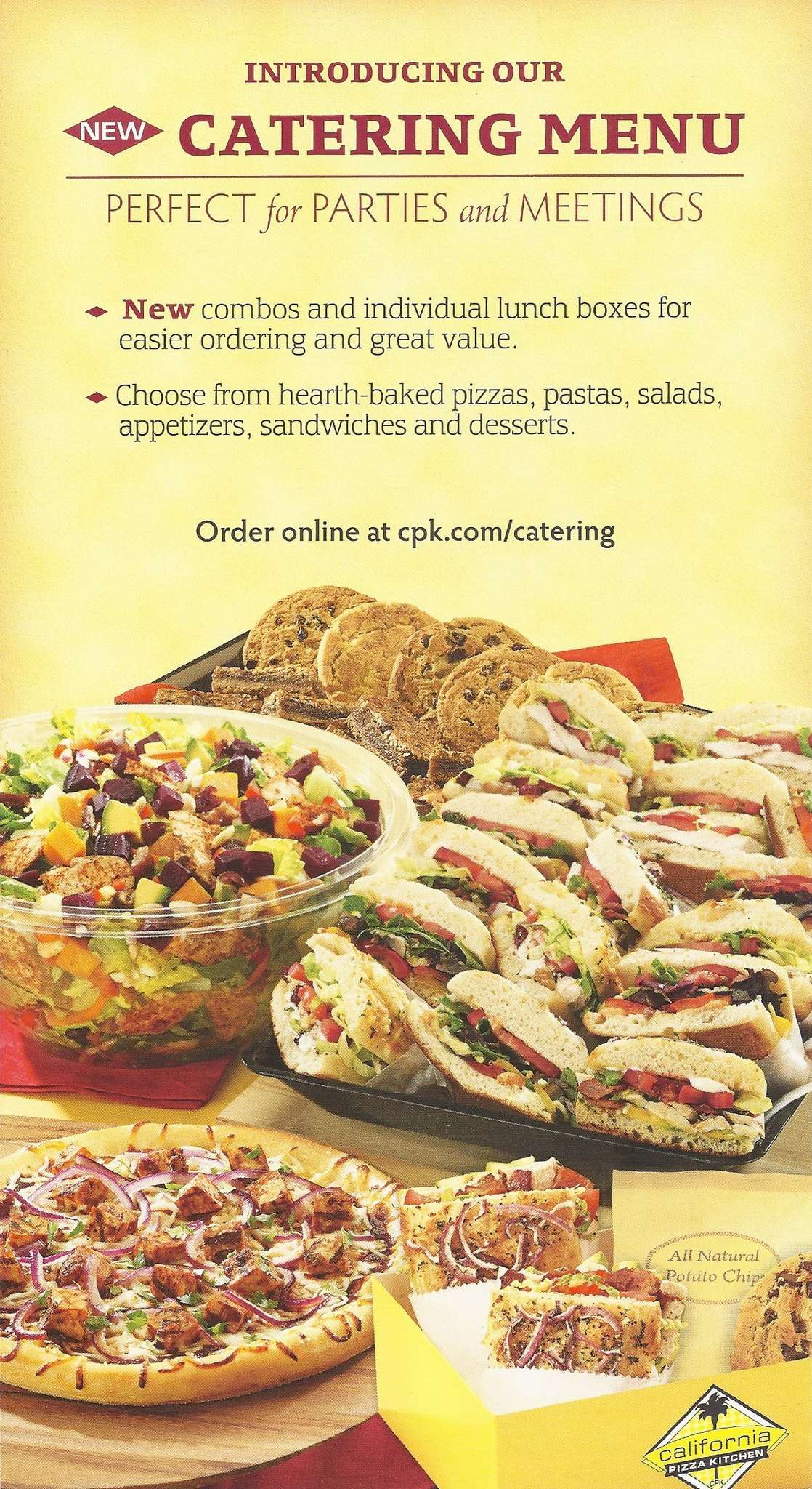 California Pizza Kitchen Catering Menu Dandk Organizer