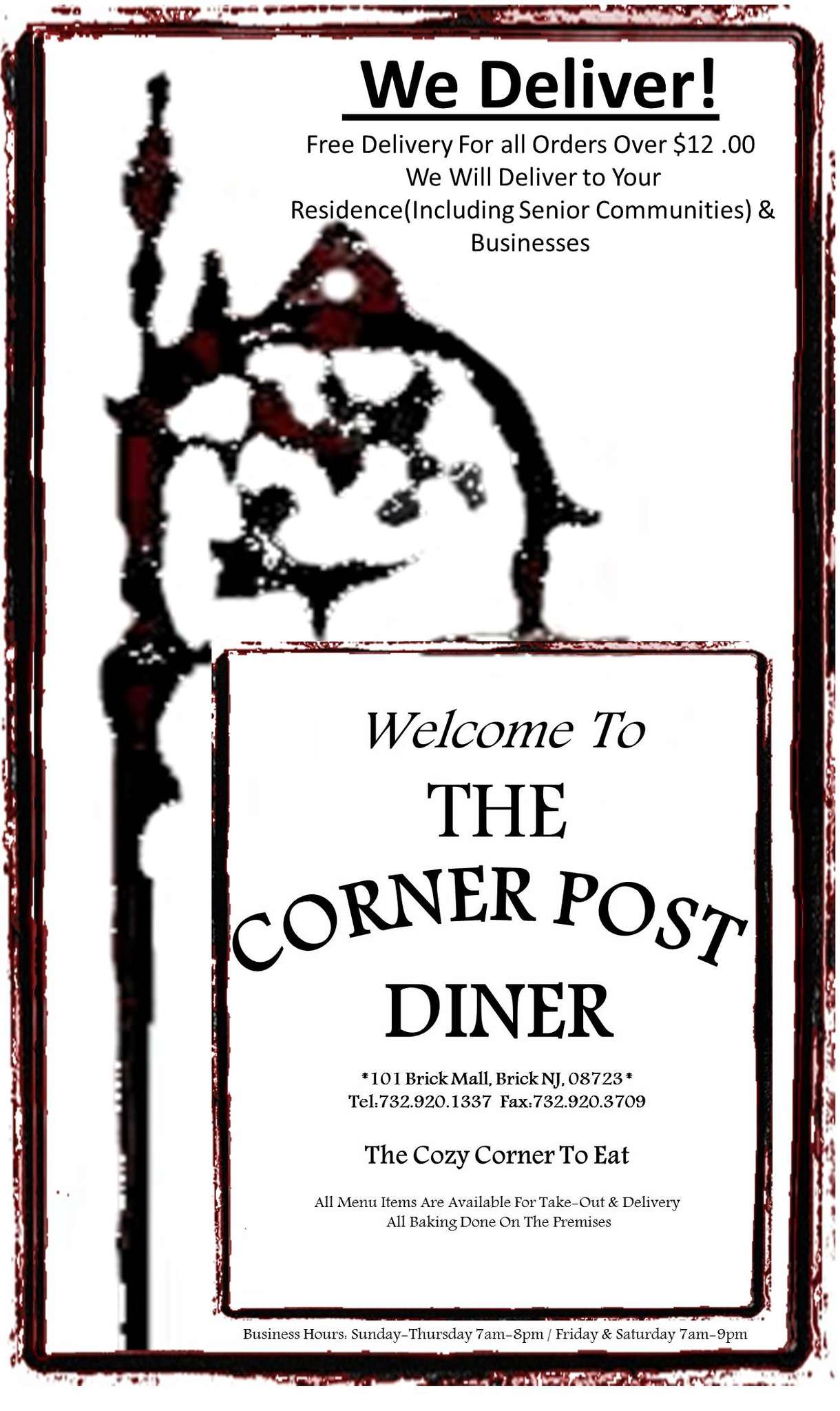 Corner Post Diner & Restaurant Menu Urbanspoon/Zomato