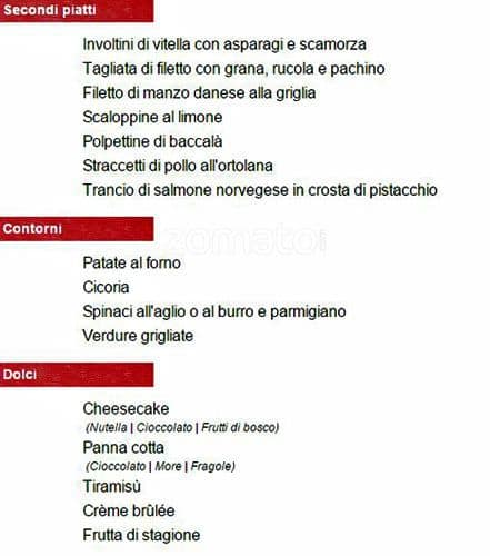Menu di Salvi 