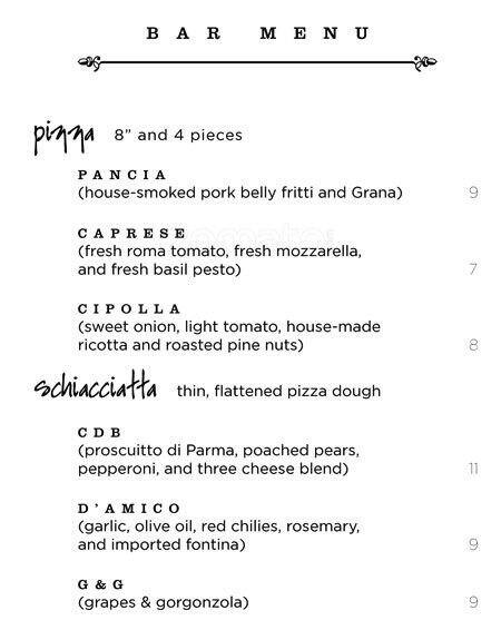 Italianissimo Ristorante menu