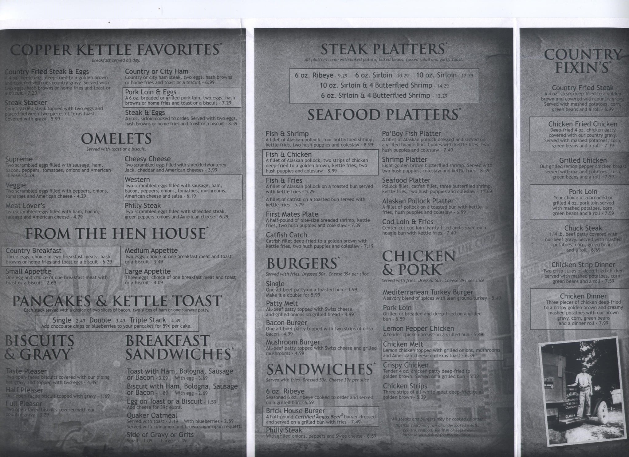 Dave and Peg's Copper Kettle Menu Urbanspoon/Zomato