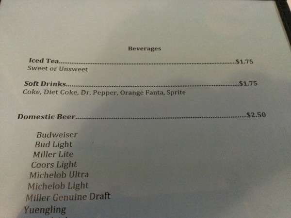 Menu at Blue Marlin Restaurant, Fairhope