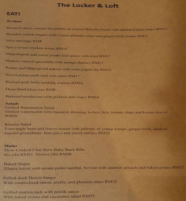 The Locker Loft Damansara Utama Selangor Zomato