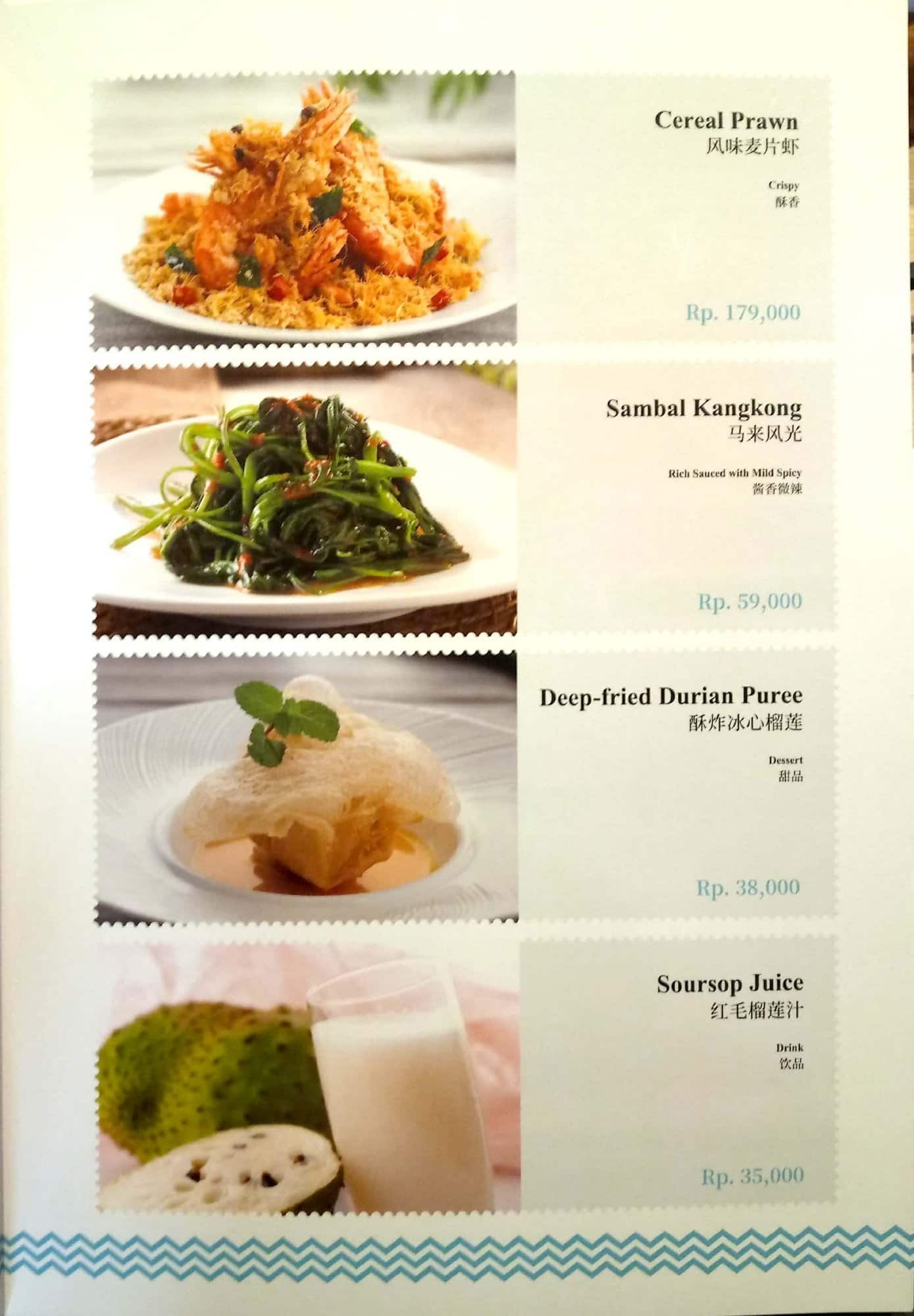 PUTIEN Menu Menu Untuk PUTIEN Pantai Indah Kapuk Jakarta Zomato