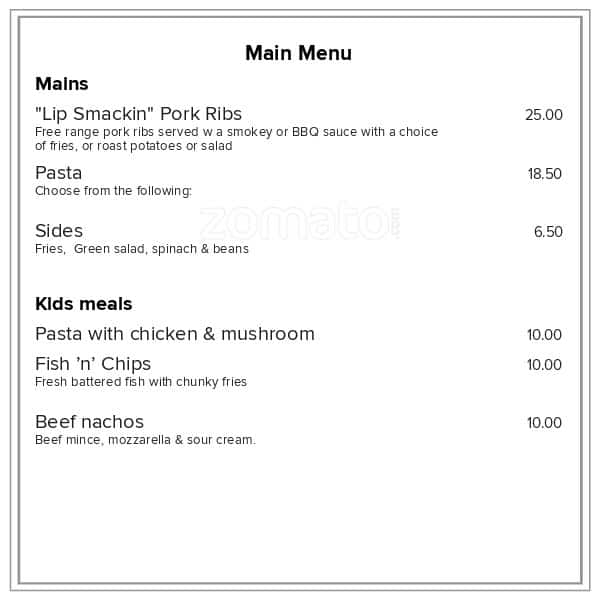 super bowl nz kerikeri menu