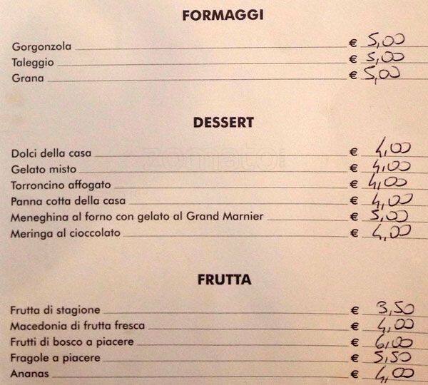 Menu di Al Time Out 2 