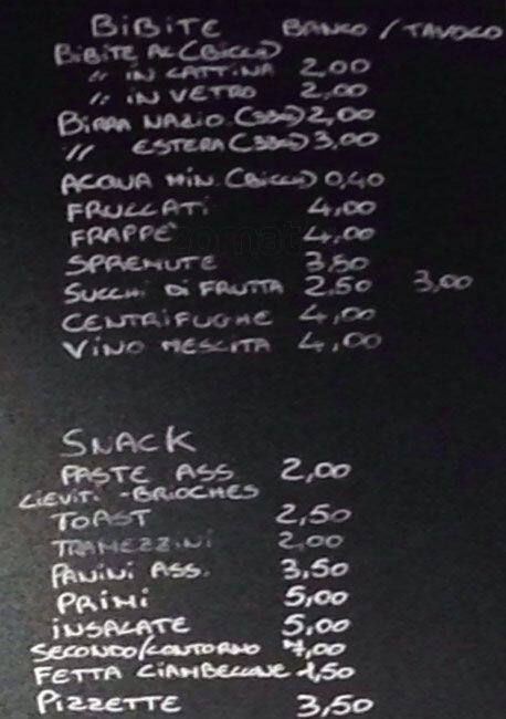 Caffe' Anna Speisekarte
