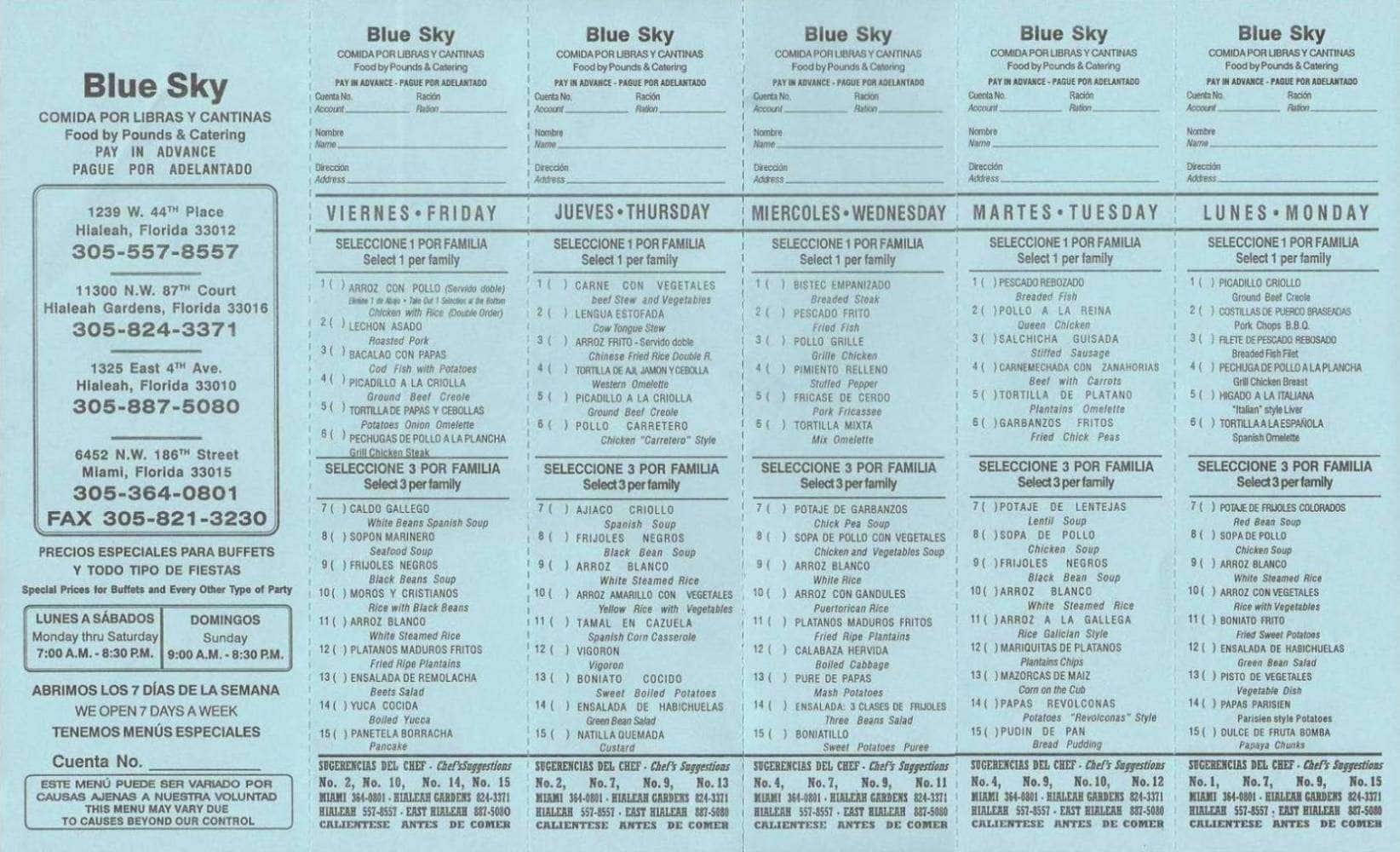Blue Sky Food Menu: A Comprehensive Guide to Creating an Alluring Culinary Experience