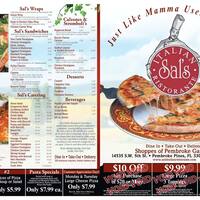 Sal S Italian Ristorante Pembroke Gardens Menu