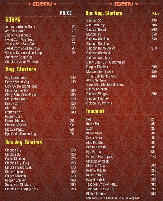 Madhuri AC Bar and Restaurant Menu Zomato