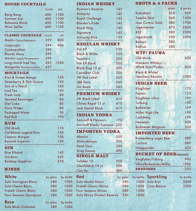 WTF menu