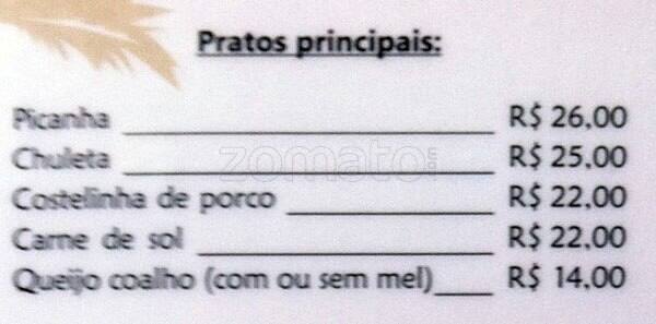 Kiosky da Rosa cardápio