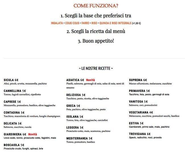 Menu di La Pagnottella Gourmet - Prati 