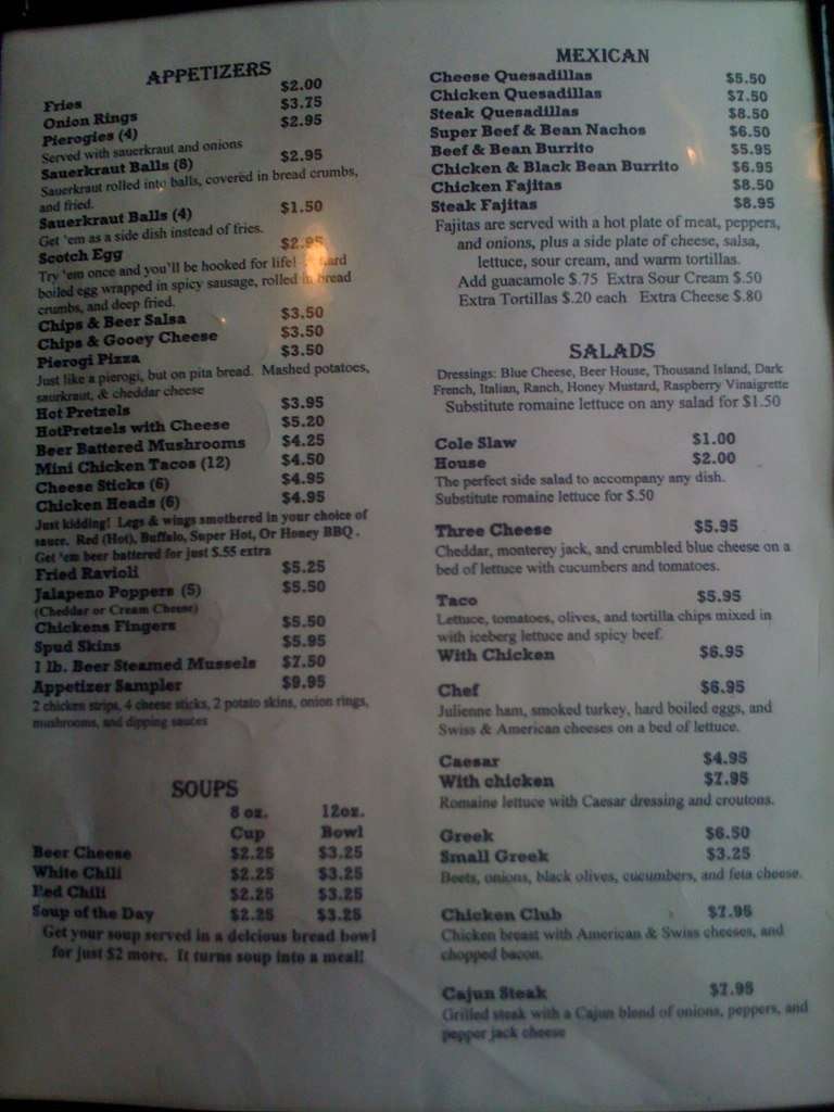 Fort Street Brewery Menu, Menu for Fort Street Brewery, Lincoln Park