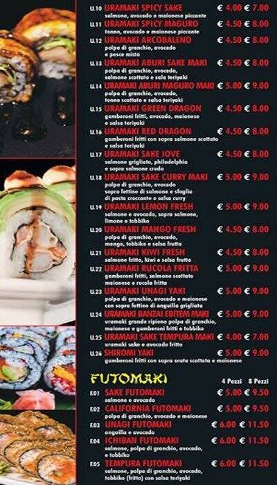 Menu di Sushi Time 