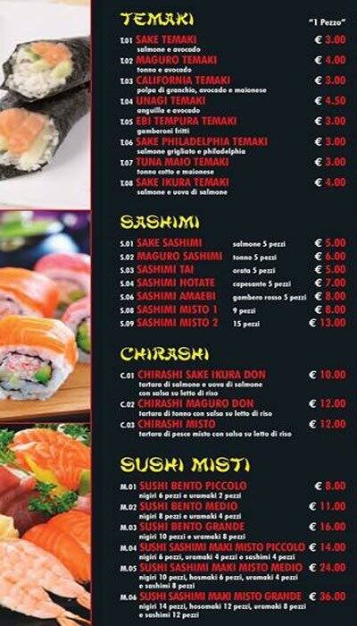 Menu di Sushi Time 