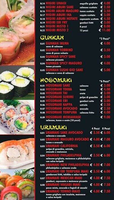 Menu di Sushi Time 