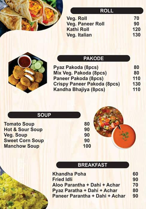 Menu Of Shyama's Restaurant & Cafe, Mansarovar, Jaipur