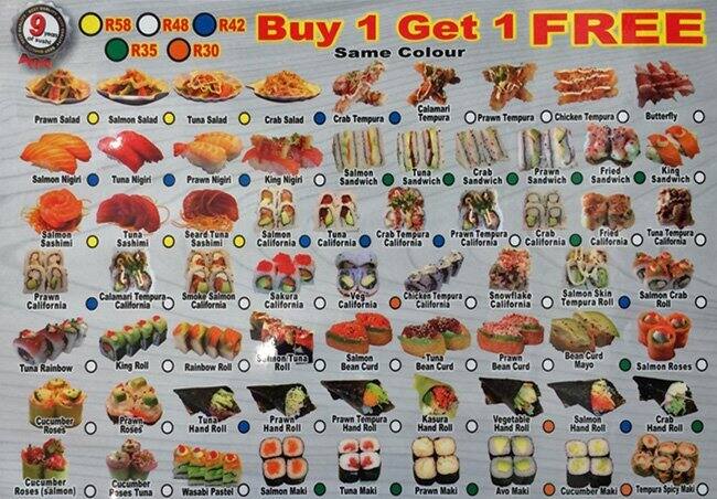 Best Of Asia Menu Menu For Best Of Asia Green Point Cape Town