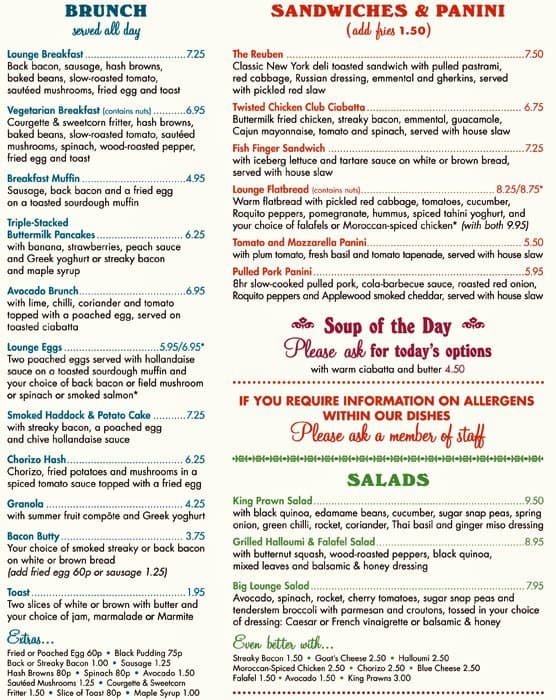 Arco Lounge Menu, Menu for Arco Lounge, Harborne, Birmingham Zomato UK