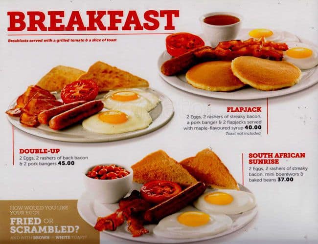 Wimpy Menu, Menu for Wimpy, Broadway, Durban Zomato SA