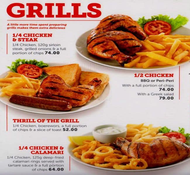 Menu At Wimpy Restaurant, Umhlanga, Shop No 67b Gateway Climbing Wall 1 