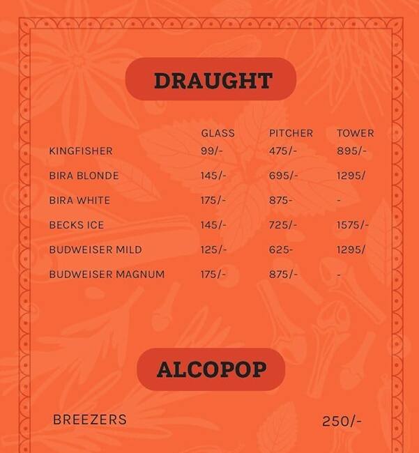 Satguru's Punjabi Rasoi menu