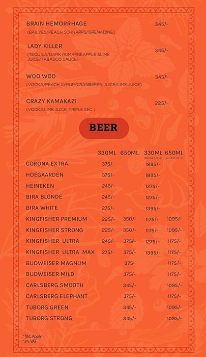 Satguru's Punjabi Rasoi menu