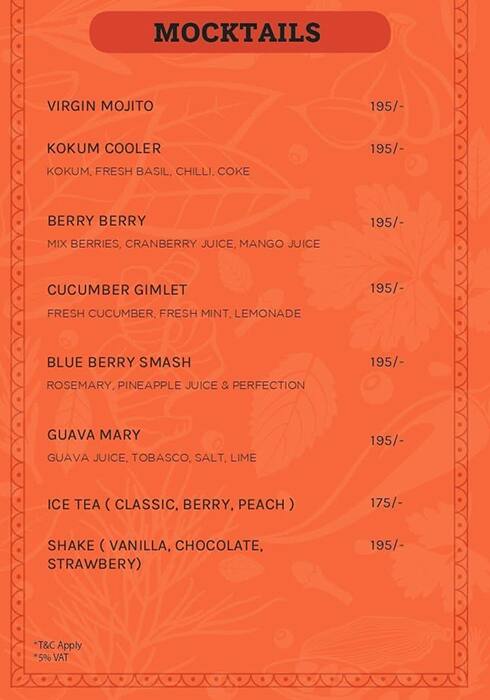 Satguru's Punjabi Rasoi menu