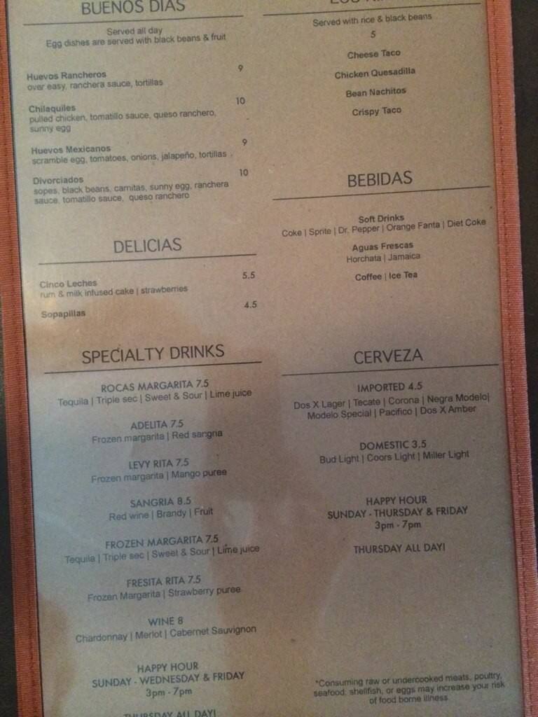 Menu at Mi Cocula Mexican Grill restaurant, Fort Worth