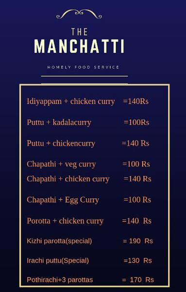 Manchatti Magic Kitchen The No 1 Choice Of Malayalees Menu Zomato