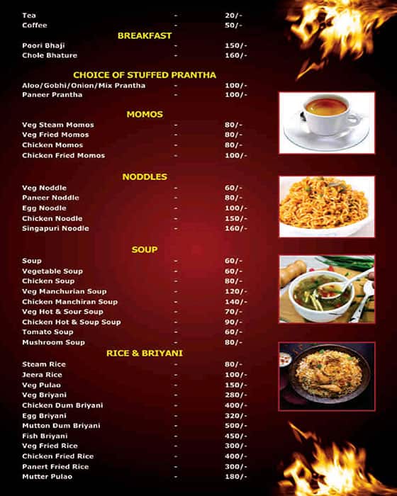 Menu at Tip Top Restaurant, Rishikesh, school