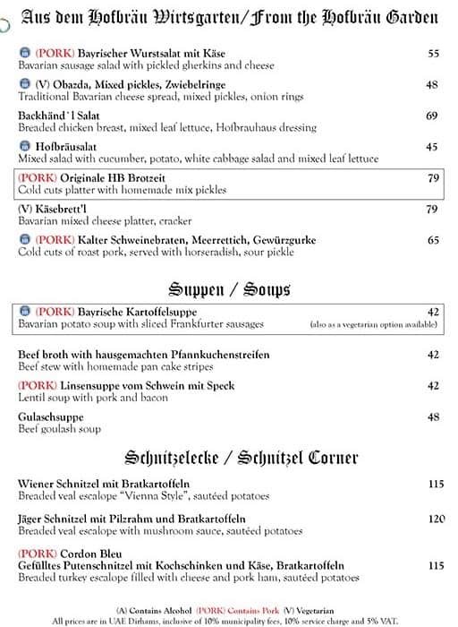 Hofbrauhaus Jw Marriott Hotel Dubai Menu Zomato