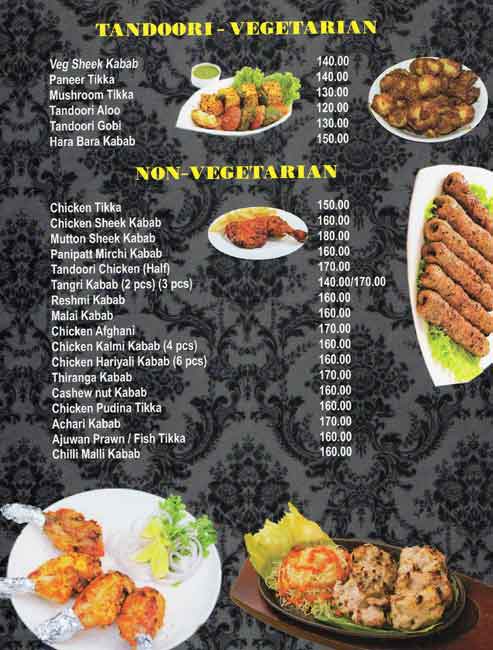 IndiaGate Restaurant menu