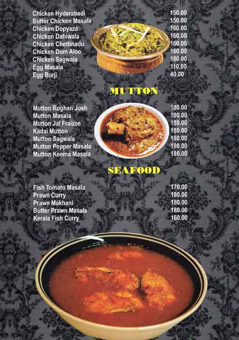 IndiaGate Restaurant menu