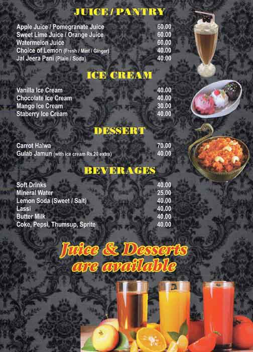 IndiaGate Restaurant menu
