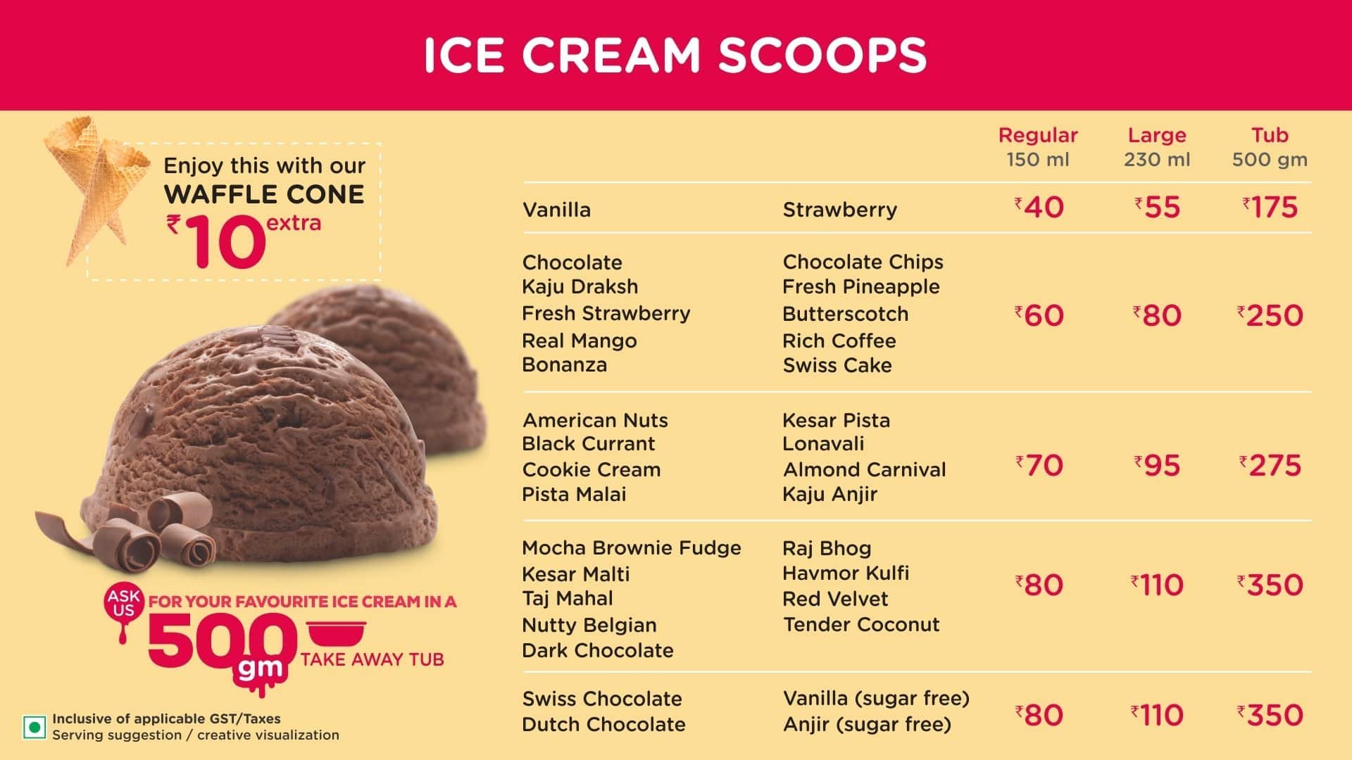 Havmor Ice Cream Menu Menu for Havmor Ice Cream Nerul Navi Mumbai