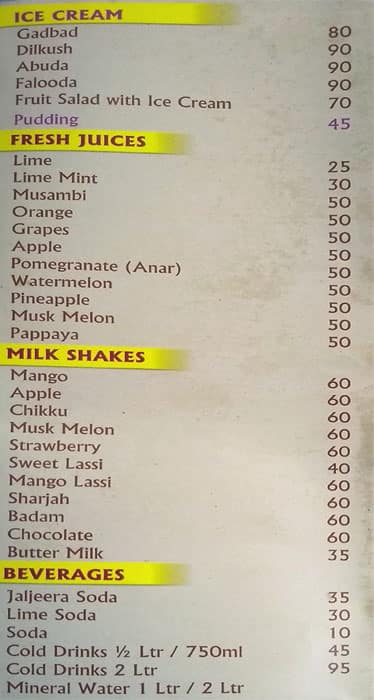 Chicken Tikka Halal Restaurant menu