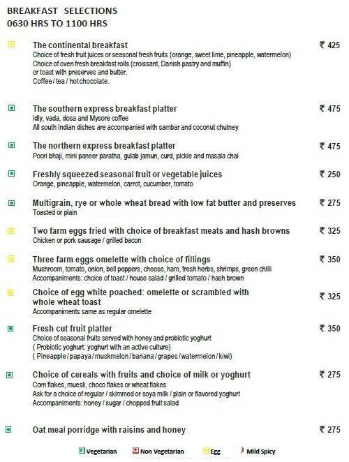 Karibu The Zuri Menu, Menu for Karibu The Zuri, Whitefield