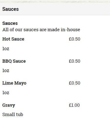 Negril menu